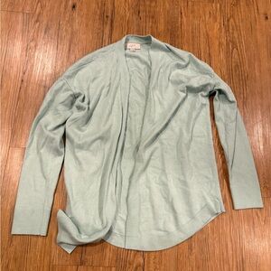 LOFT Mint Green Open Cardigan